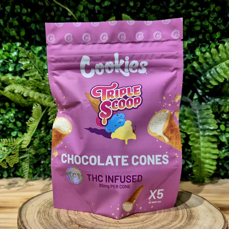 Mini Cones 30mg Delta 9 THC Cookies® Chocolate X5 - Édition Collector Cookies®