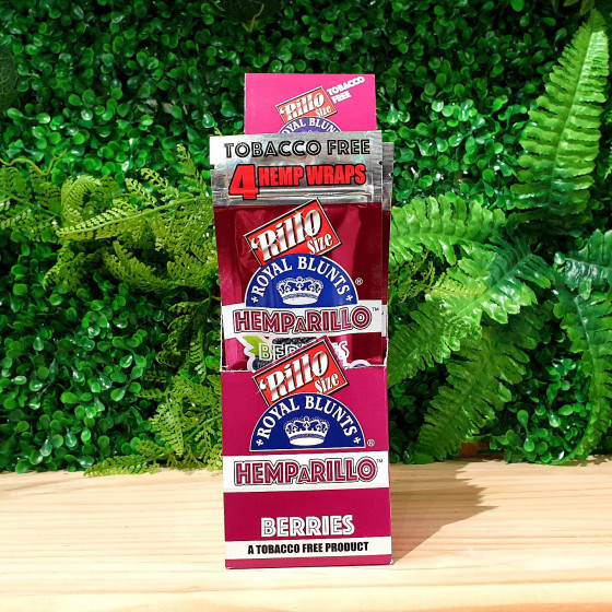 ROYAL BLUNTS BERRIES 100% CHANVRE BAIES FRUITS ROUGES HEMPARILLO WRAPS