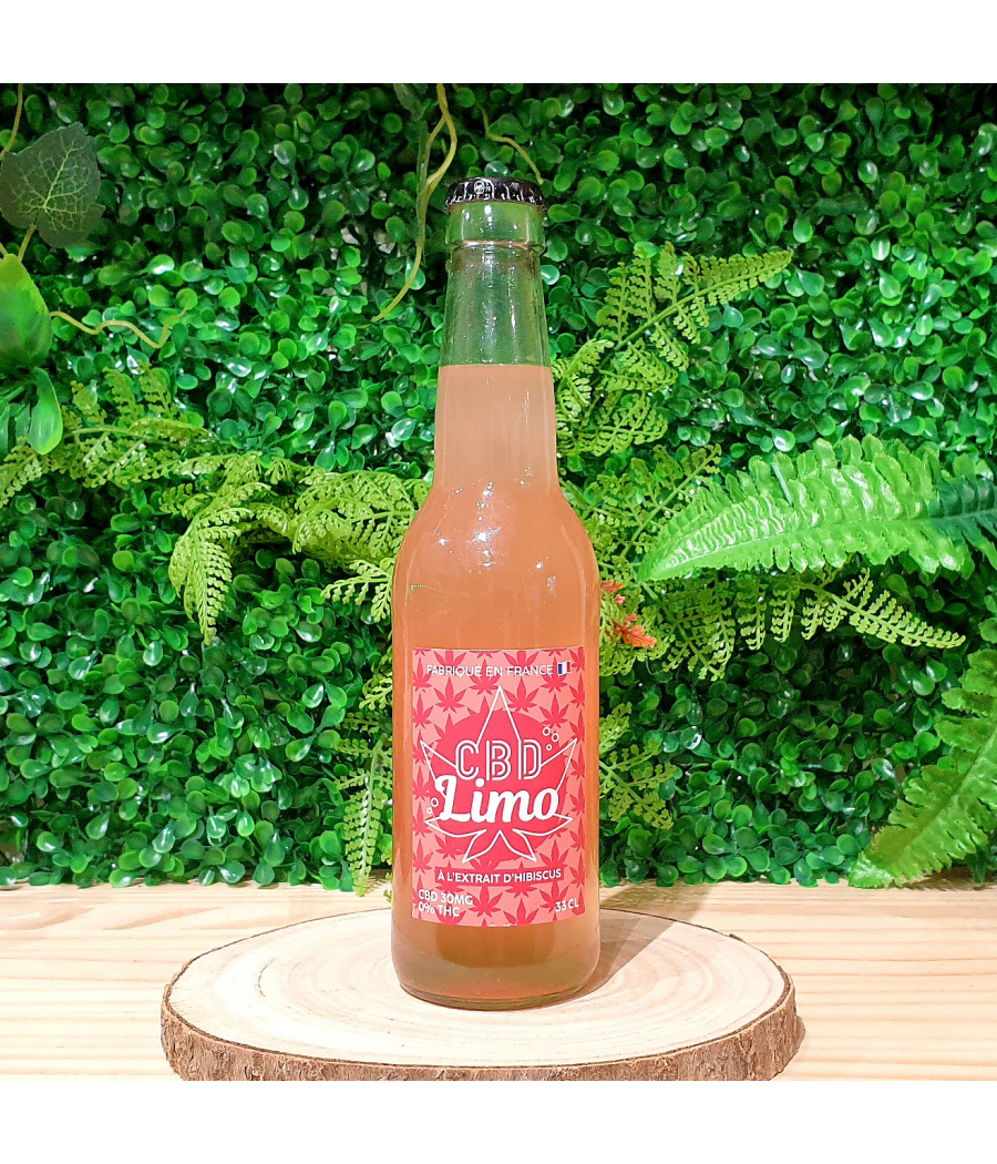 Limonade Hibiscus au CBD - 33 cl