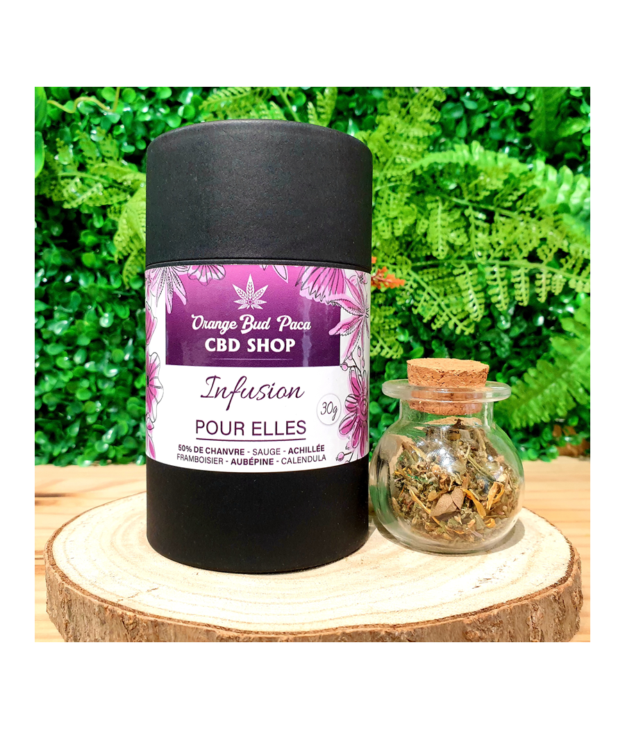 POUR ELLES - 50 % Chanvre CBD - Infusion ORANGE BUD PACA