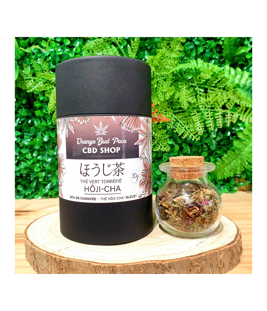 Hôji-Cha - 50 % Chanvre CBD - Thé Vert Torréfié ORANGE BUD PACA