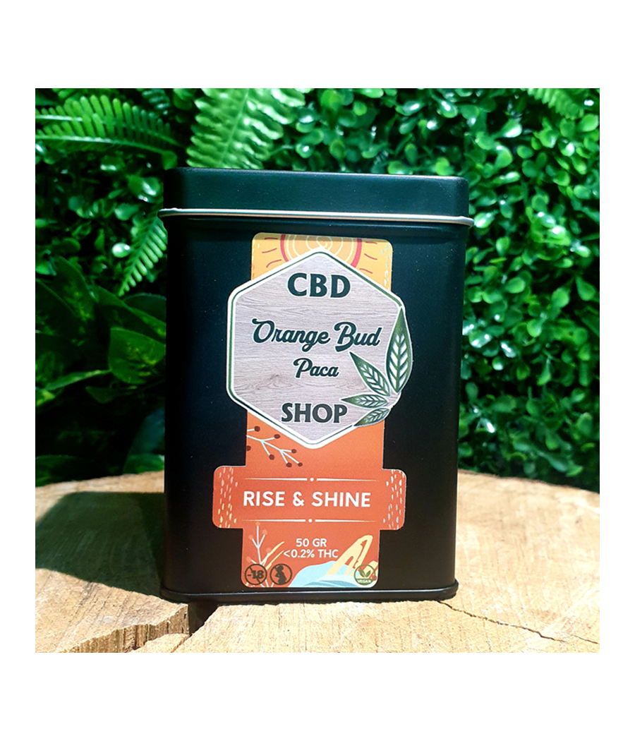 RISE & SHINE - 25 % Chanvre CBD - Infusion ORANGE BUD PACA