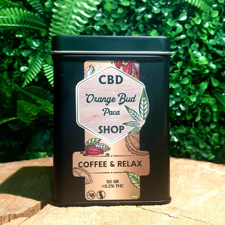 COFFEE & RELAX - 25 % Chanvre CBD - Infusion ORANGE BUD PACA : Le Meilleur des Infusions CBD