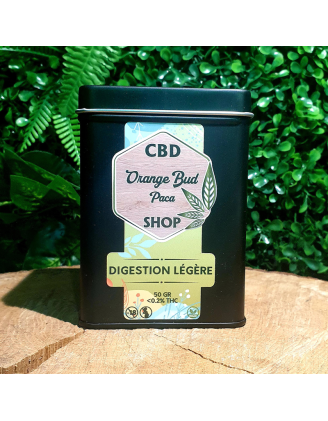 DIGESTION LEGERE INFUSION TISANE  25%  CBD CHANVRE BALLONEMENT QUALITE PREMIUM ORANGE BUD PACA CBD CRD SHOP