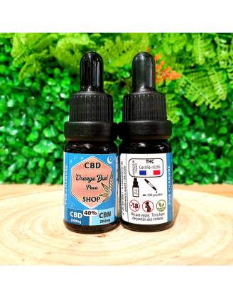 HUILE CURE SOMMEIL + 40% CBN CBD MELATONINE ORANGE BUD PACA CBD CRD SHOP